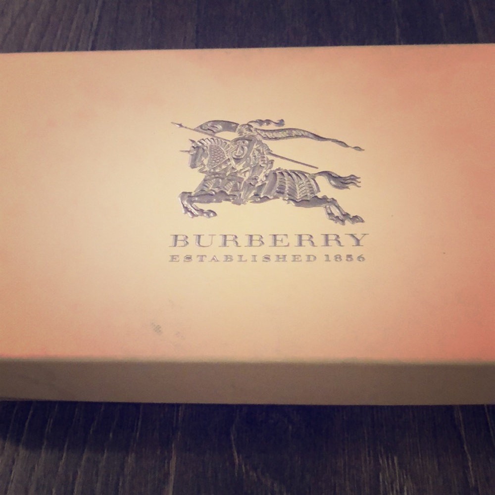 Slightly used navy blue Burberry wallet